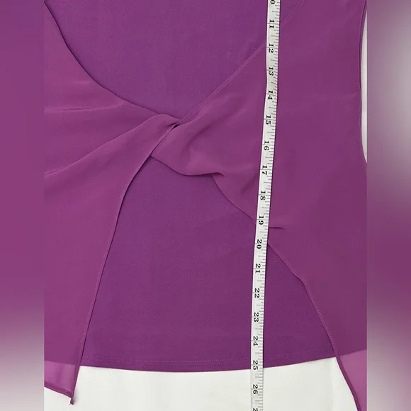 Joseph Ribkoff Magenta Twist Front Tank Top - Picture 4 of 7